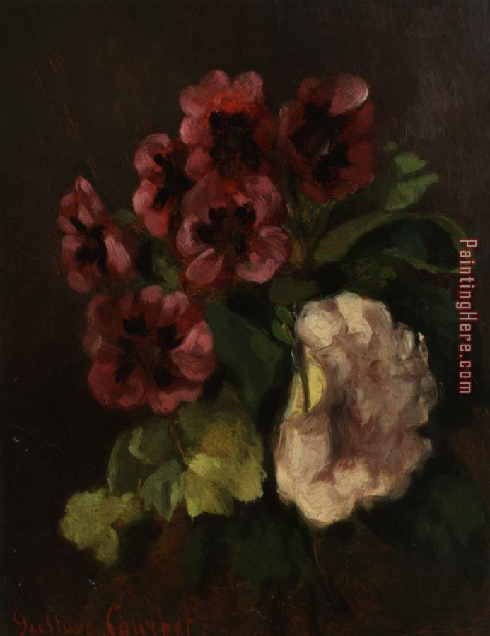 Gustave Courbet Bouquet De Fleurs
